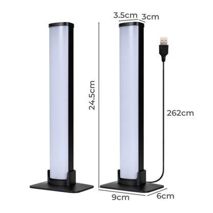 Emitto 2x Smart RGB LED Light Bar Ambient Lamp Color Changing Music TV Backlight