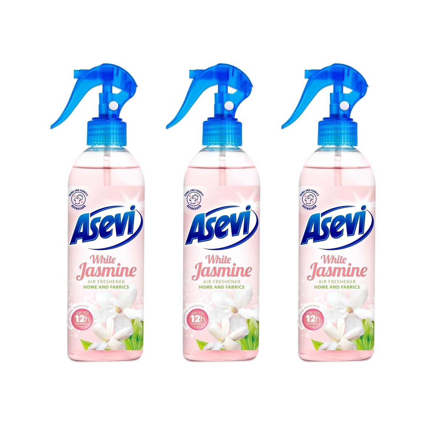 Asevi 400ml White Jasmine Air Freshener Spray x3