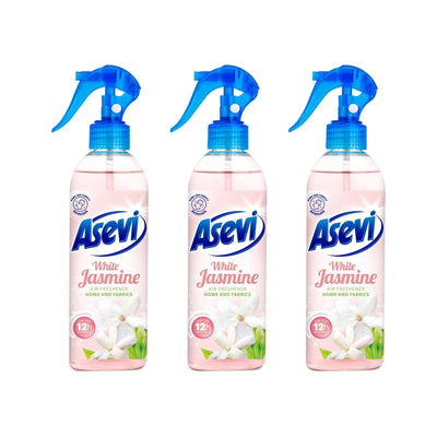 Asevi 400ml White Jasmine Air Freshener Spray x3