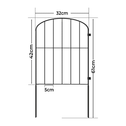 Levede 10 Pack Animal Barrier Metal Decorative Garden Fence Outdoor Pet Border