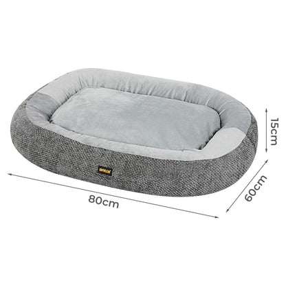 Skylos Pet Bed Washable Plush Orthopedic Soft Non Slip Mat Indoor Pet Cushion L