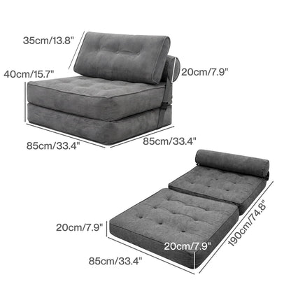 Levede Sofa Bed Convertible Boneless Floor Mattress Single Lightweight Portable