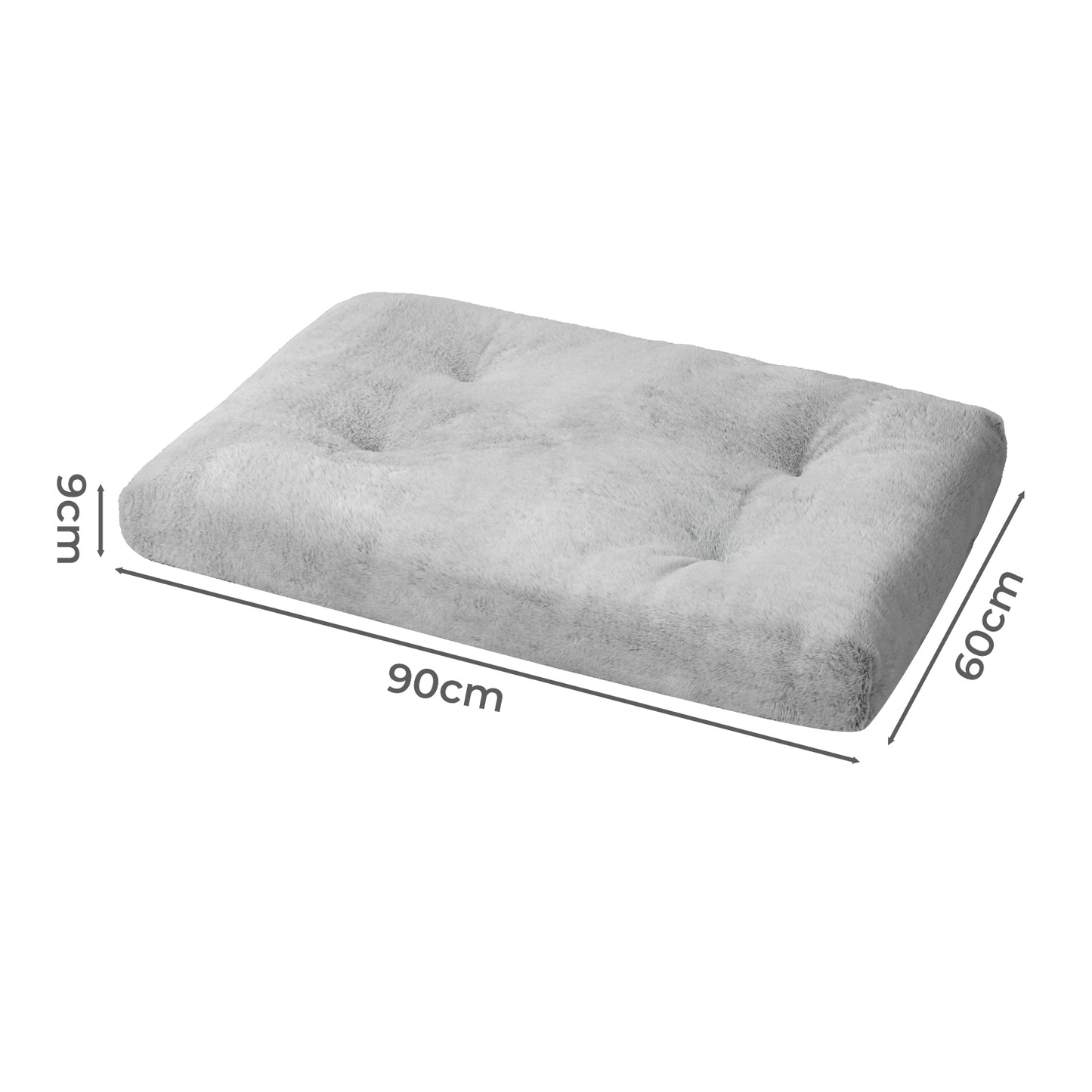 Skylos Large Dog Bed Mattress Soft Plush Cat Cushion Washable Pet Crate Pad Mat