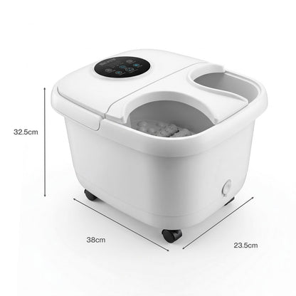 Spector Foot Spa Massager Bath Electric Heater Temperature Control Bubbles White