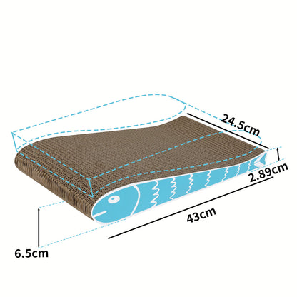 Skylos 2PCS Cat Scratching Board Cardboard Cat Scratcher Scratching Pad Lounge