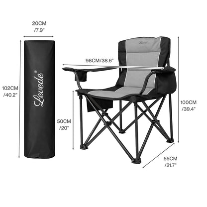 Levede Oversized Folding Camping Chair Portable Outdoor Garden Beach Chair 200KG