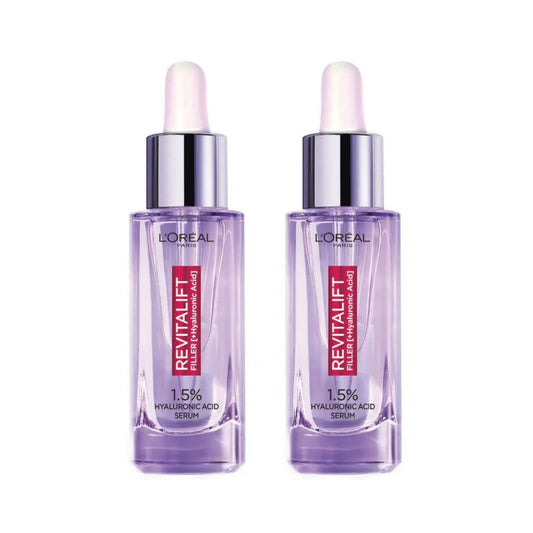 LOreal 30ml Revitalift Filler Hyaluronic Acid Serum x2