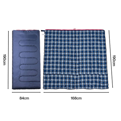 Mountview Camping Sleeping Bag Single Waterproof Warm Soft Adult Hiking 3 Season