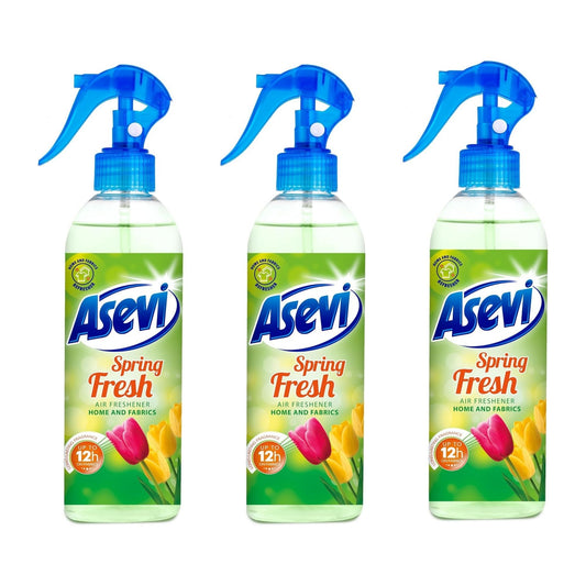Asevi 400ml Spring Air Freshener Spray x3