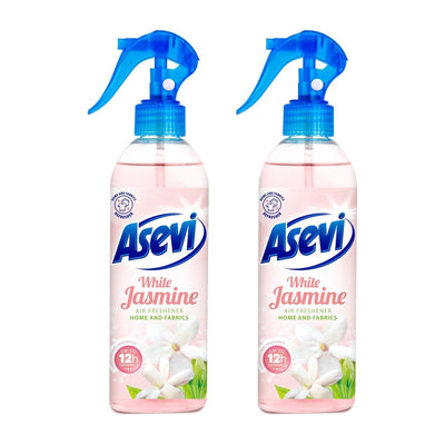 Asevi 400ml White Jasmine Air Freshener Spray x2