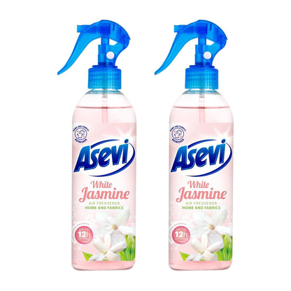 Asevi 400ml White Jasmine Air Freshener Spray x2