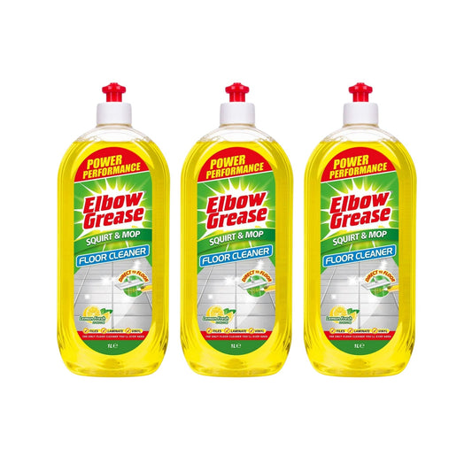 Elbow Grease 1L Lemon All Purpose Floor Cleaner x3