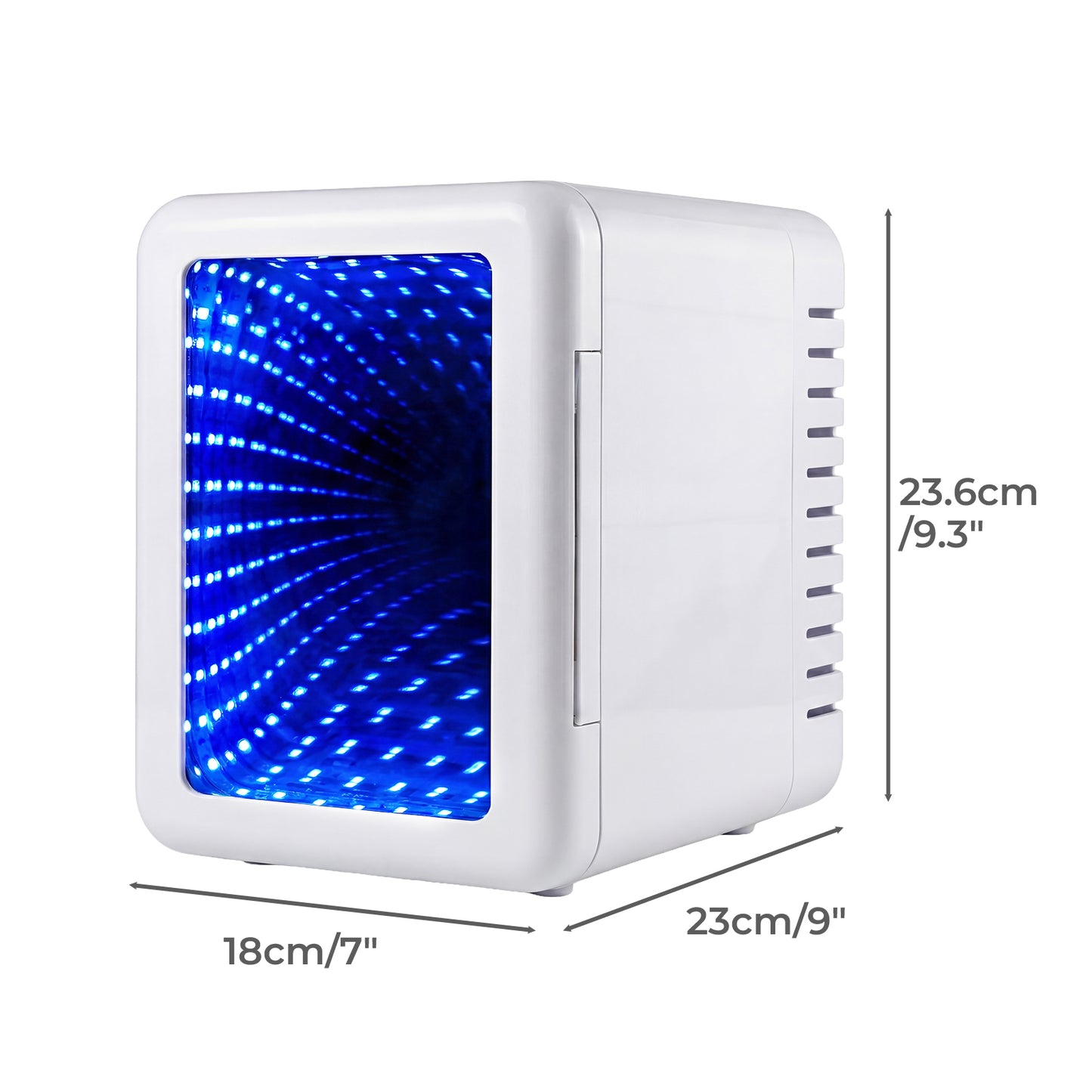 Spector Portable Camping Fridge Freezer  Heat & Cool  7 LED Lights  White