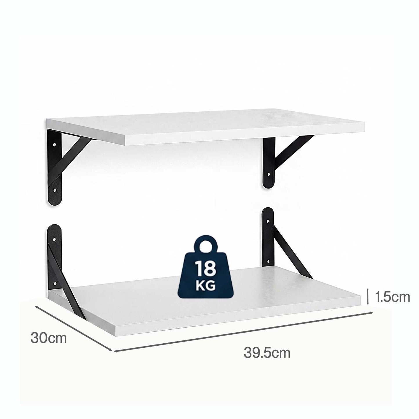 Levede Floating Shelves 2PC Wall Mounted Shelf DIY Storage Display Modern Decor