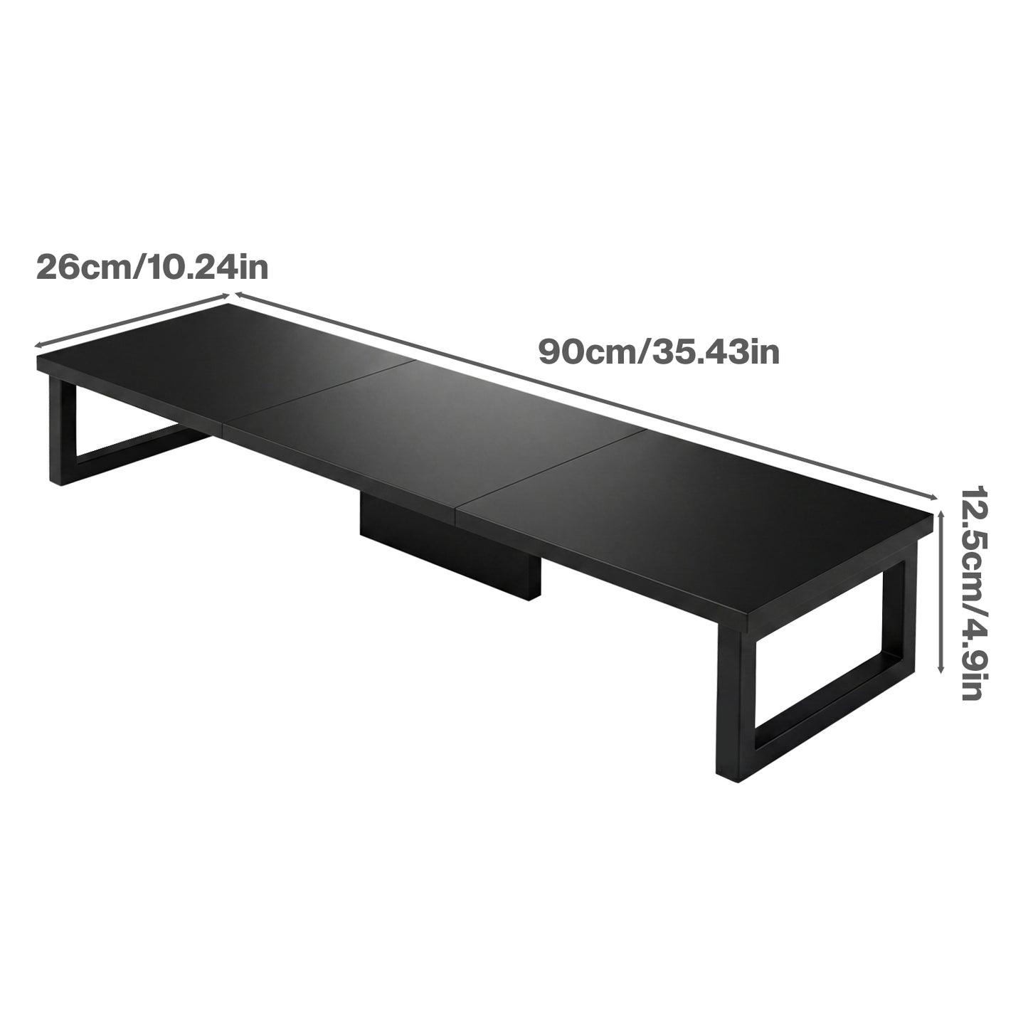 Levede Computer Monitor Stand Riser Office Dual Screen Shelf Desktop Organiser