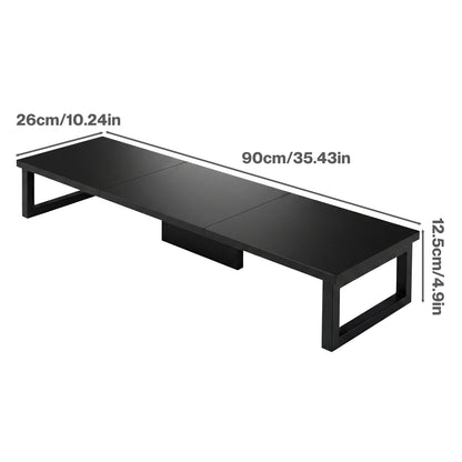 Levede Computer Monitor Stand Riser Office Dual Screen Shelf Desktop Organiser