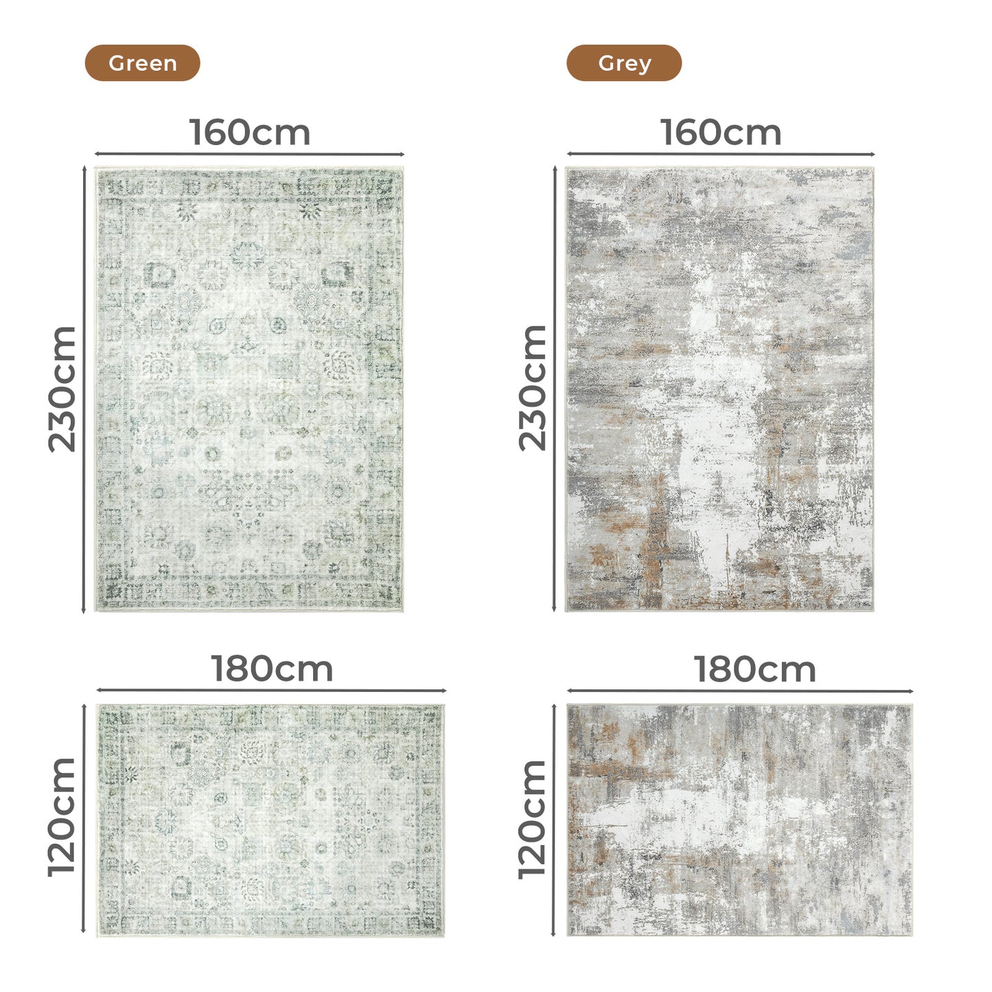 Marlow Large Rugs Non Slip Living Room Area Rug Floor Mat Hallway Bedroom Runner