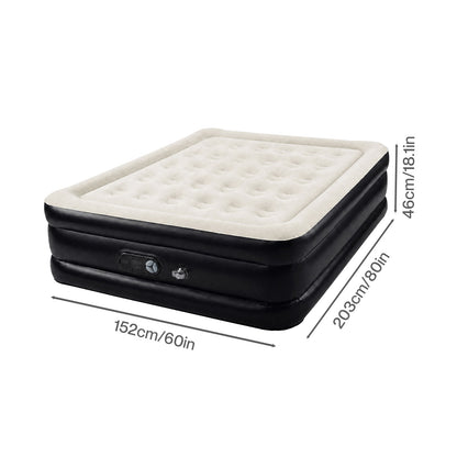 Lavio King Size Air Mattress Built in Pump High Raised Inflatable Bed Waterproof