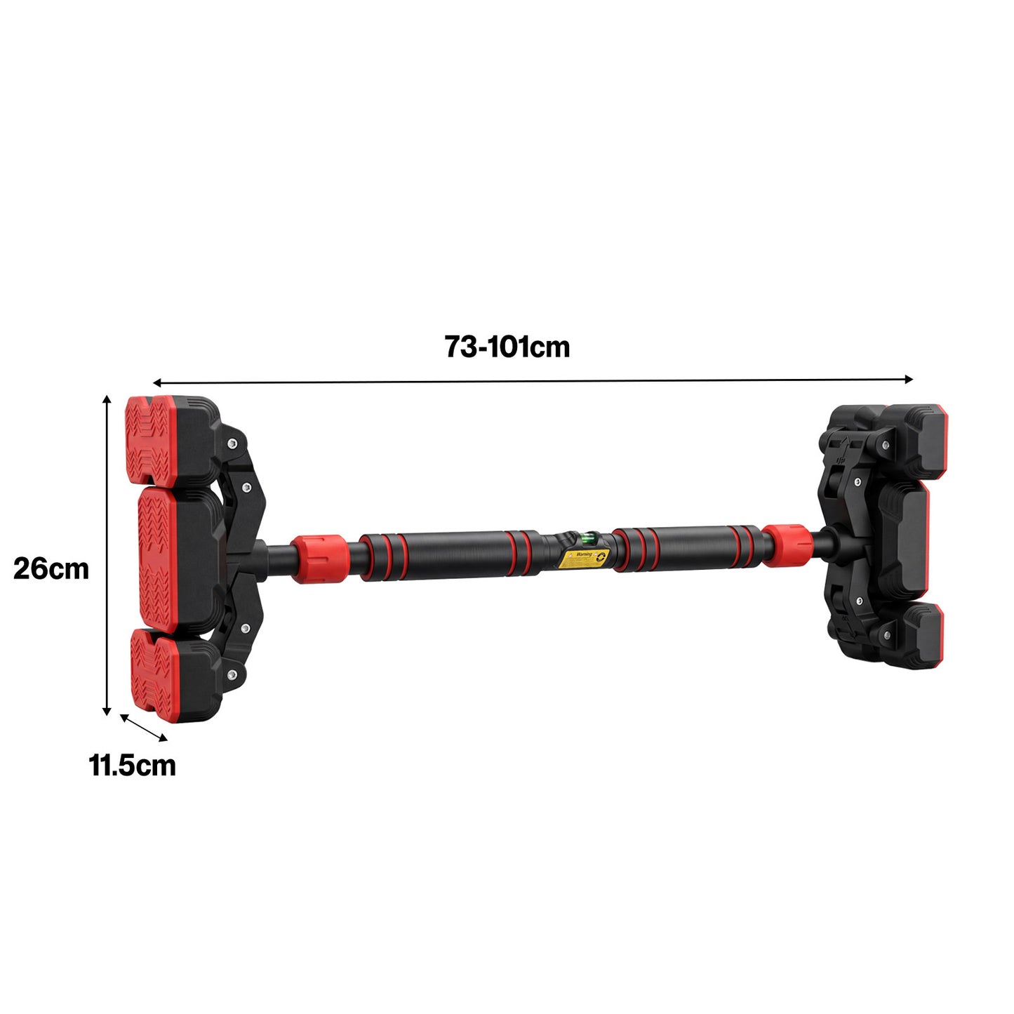 Centra Pull Up Bar Doorway No Screw Lever Adjustable Length Heavy Duty 200kg