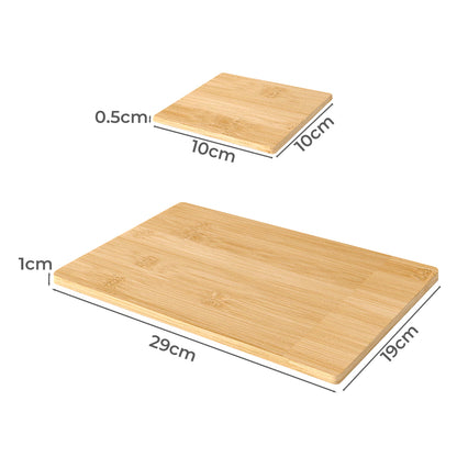 Toque Placemat Coaster Set 4PC Bamboo Heat-resistant Wipeable Non Slip Table Mat
