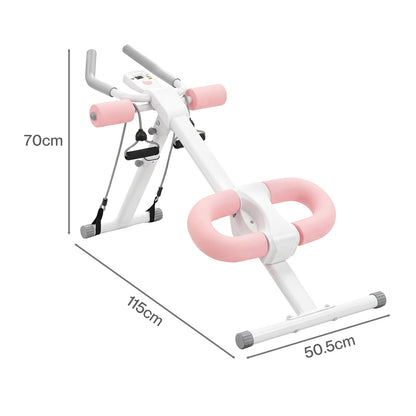 Centra Adjustable AB Machine Foldable Abdominal Trainer Home Workout LED Monitor