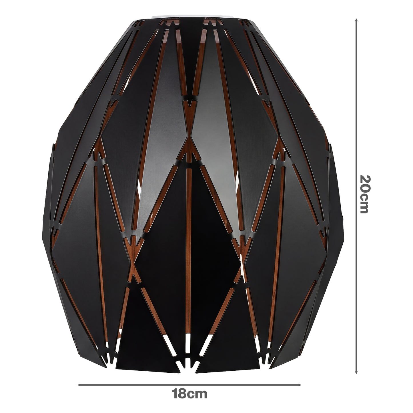 Emitto Ceiling Light Shade Pendant Metal Lampshade Easy Fit Lightshade Geometric
