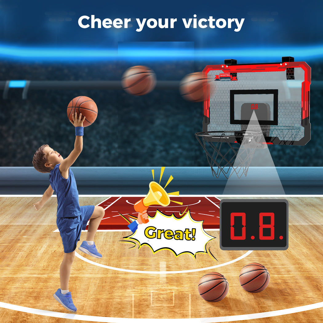 Dekko Mini Basketball Hoop Over the Door for Kids Gift Indoor Sport Backboard
