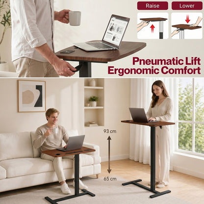 Standing Desk Height Adjustable Stand Folding Laptop Table Shelf Electric USB