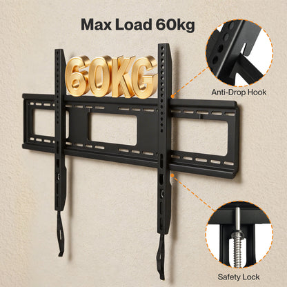 Levede TV Wall Bracket Mount Slim for 32-85 55 65 75 inch Flat 3D LCD LED Plasma