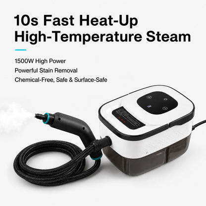 Spector Steam Cleaner Handheld 6 Settings with Tank 105°C Heat For Kitchen White