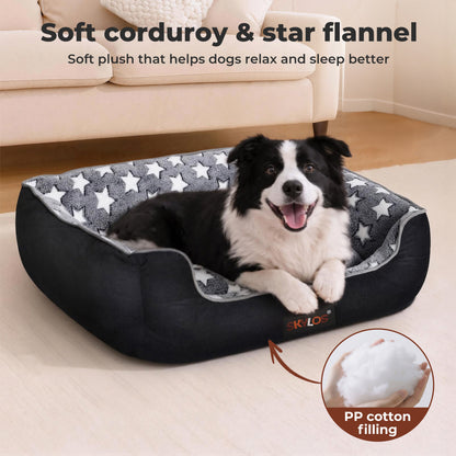 Skylos Orthopedic Pet Bed Dog Mattress Non-Slip for Large Dogs Durable Corduroy