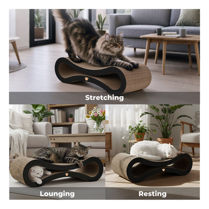 Skylos Cat Scratching Board Cardboard Cat Scratcher Scratching Pad Lounge Bed