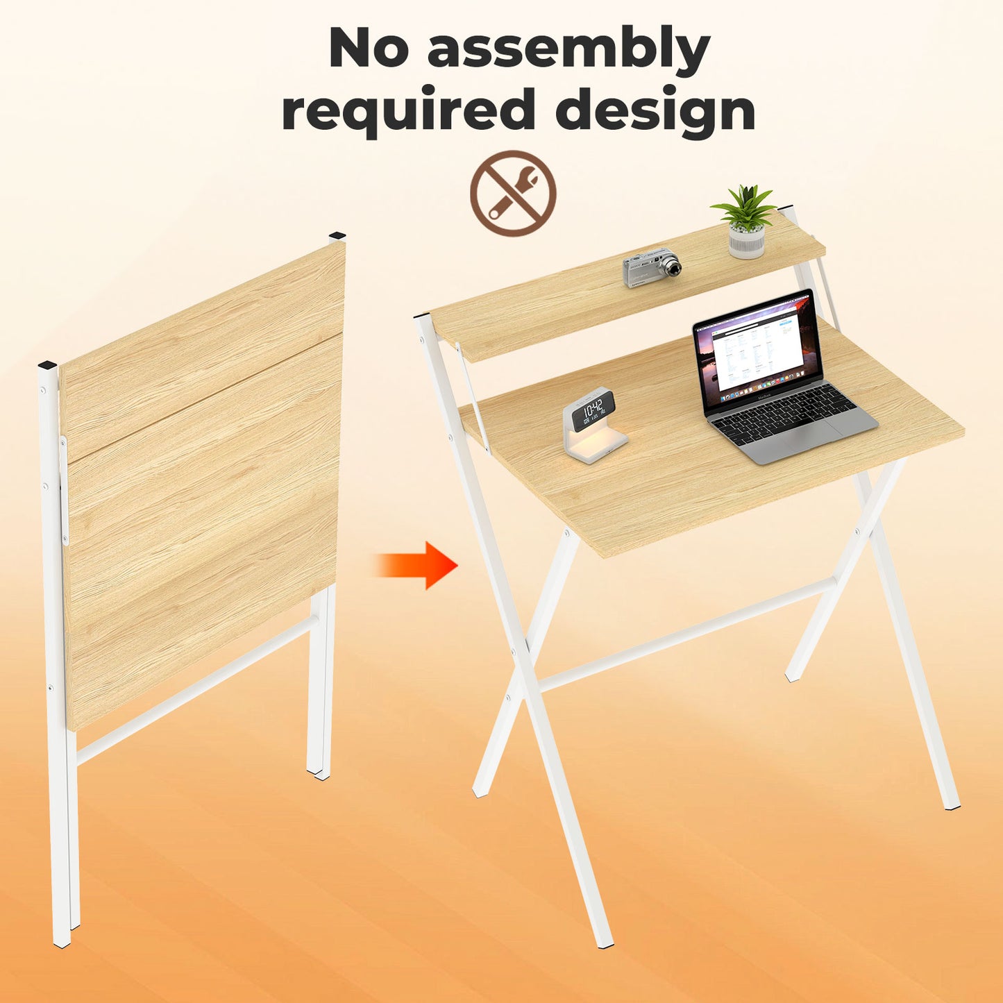 Levede Computer PC Desk Folding Office Laptop Table Study Workstation Portable