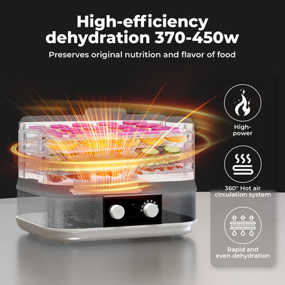 Spector Electric Food Dehydrator Fruit Meat Beef Veg Dryer Machine 5/6 Trays