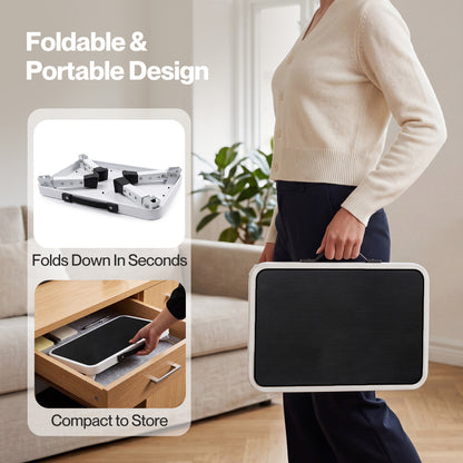 Levede Folding Step Stool Adjustable Non Slip Portable Foot Stool
