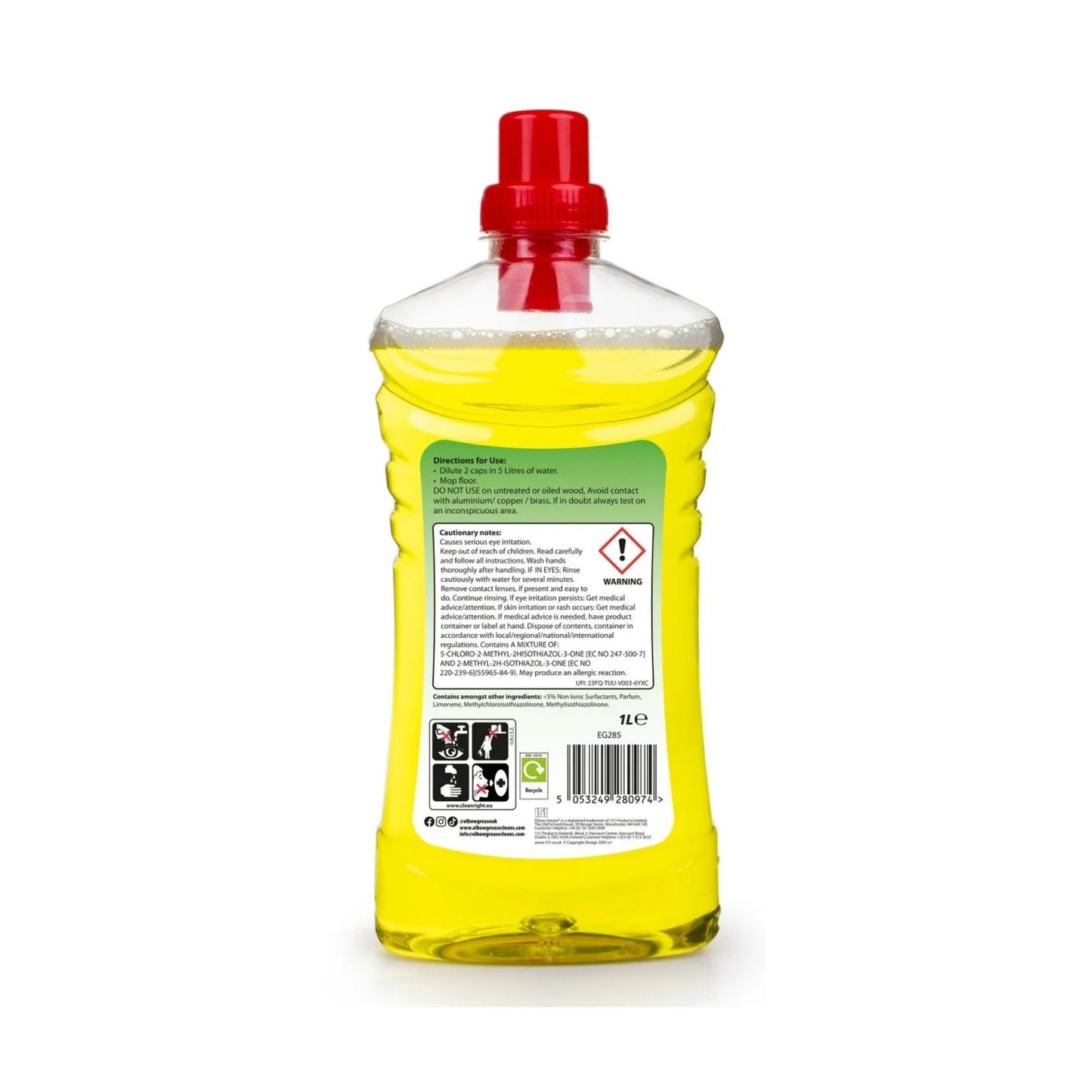 Elbow Grease 1L Lemon All Purpose Floor Cleaner