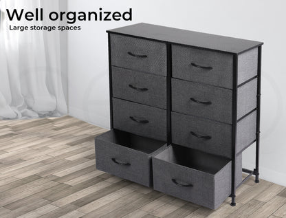 Levede Fabric Chest of 8 Drawers Storage Organizer Bedroom Home Furniture Unit