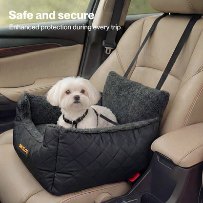 Skylos Dog Car Seat Travel Bed Carrier Pet Booster Seat Basket Portable Puppy