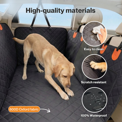 Skylos Dog Car Seat Cover Waterproof Pet Back Seat Hammock Safety Protector