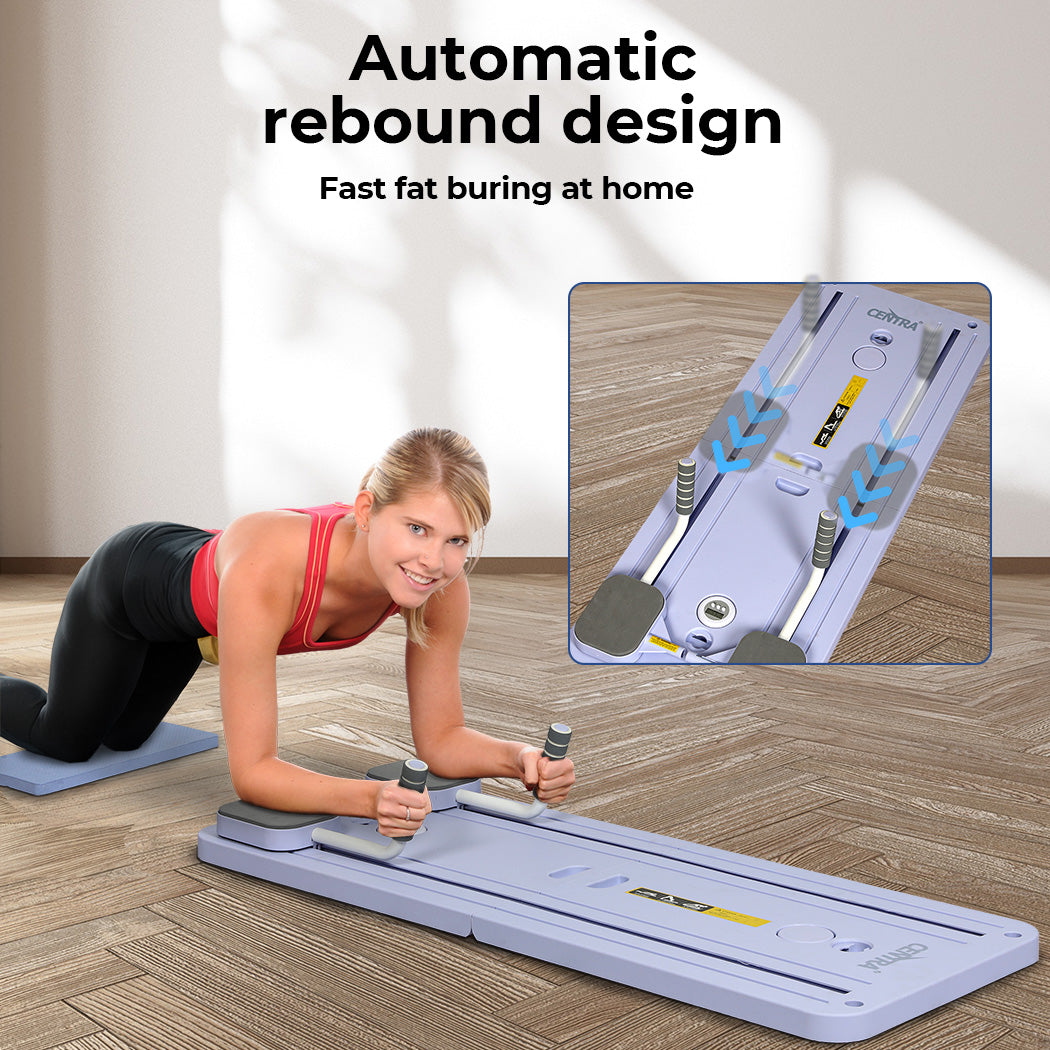 Centra Multifunctional Abdominal Board Pilates Reformer Set Elbow Support Grey
