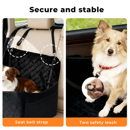 Skylos Large Dog Booster Car Seat Travel Carrier Bed Basket for 2 Small Pets