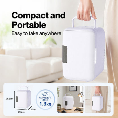 Spector mini fridge portable fridge cooler and warmer PP white