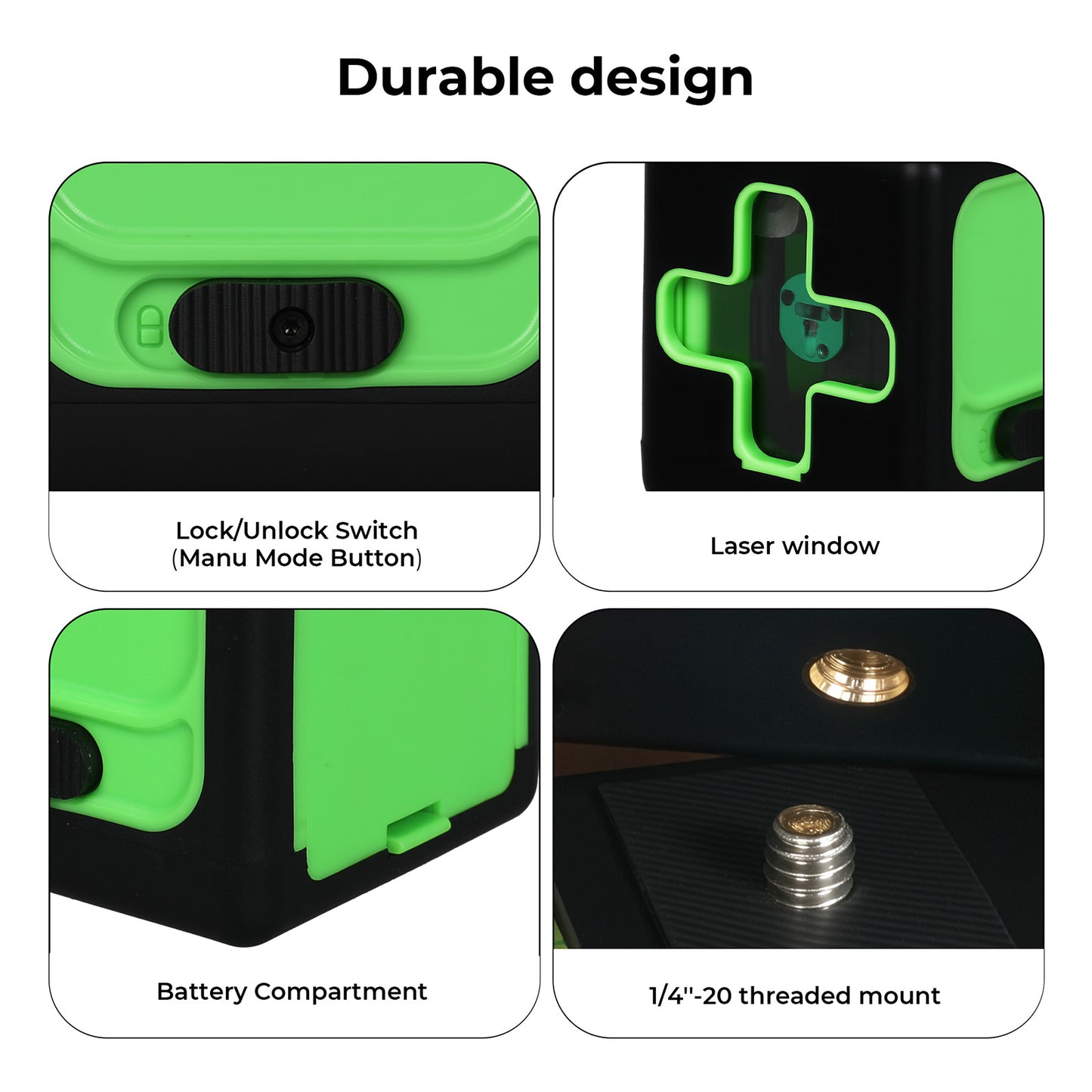 Traderight Green Laser Level 360° Self Leveling Green Light IP54 Water Resistant