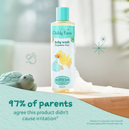 Childs Farm 250ml Baby Wash Unfragranced x3