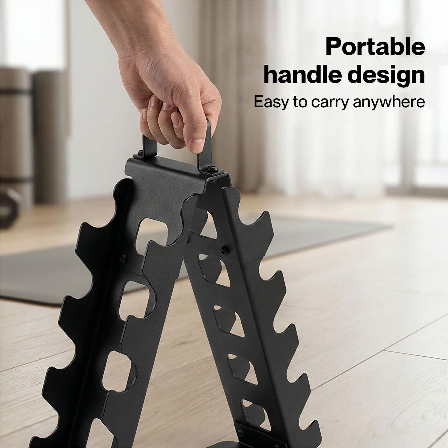Centra Dumbbell Rack Stand Steel A-Frame Home Gym Weight Storage Holder 180LB
