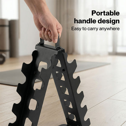 Centra Dumbbell Rack Stand Steel A-Frame Home Gym Weight Storage Holder 180LB