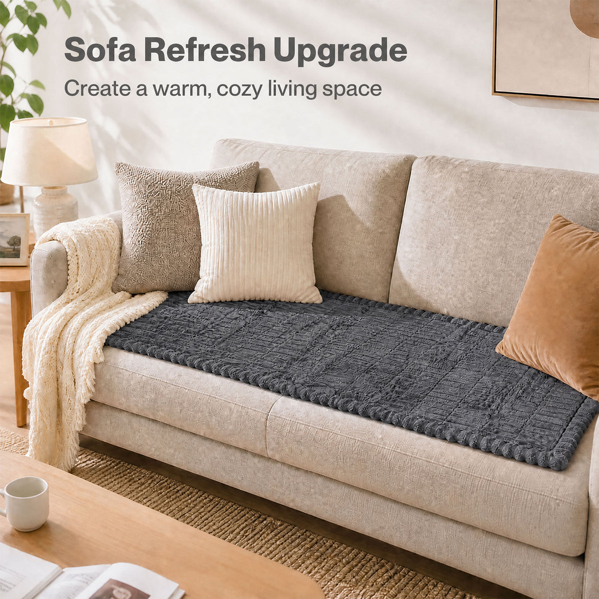 Marlow Corduroy Sofa Cover Pet Friendly Non Slip Washable
