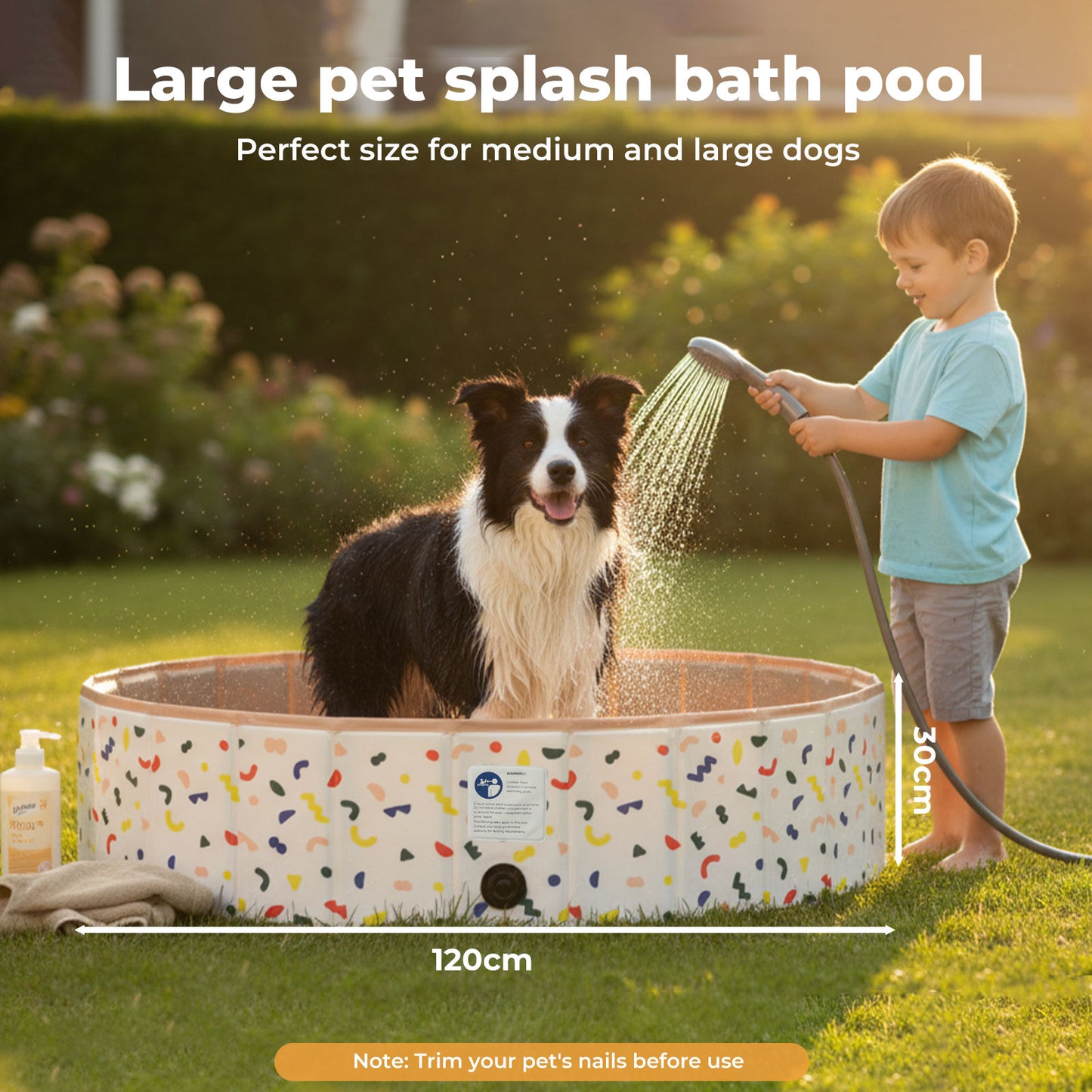 Skylos Pet Bath Dog Swimming Pool Foldable Paddling Pool Puppy Bathtub Portable