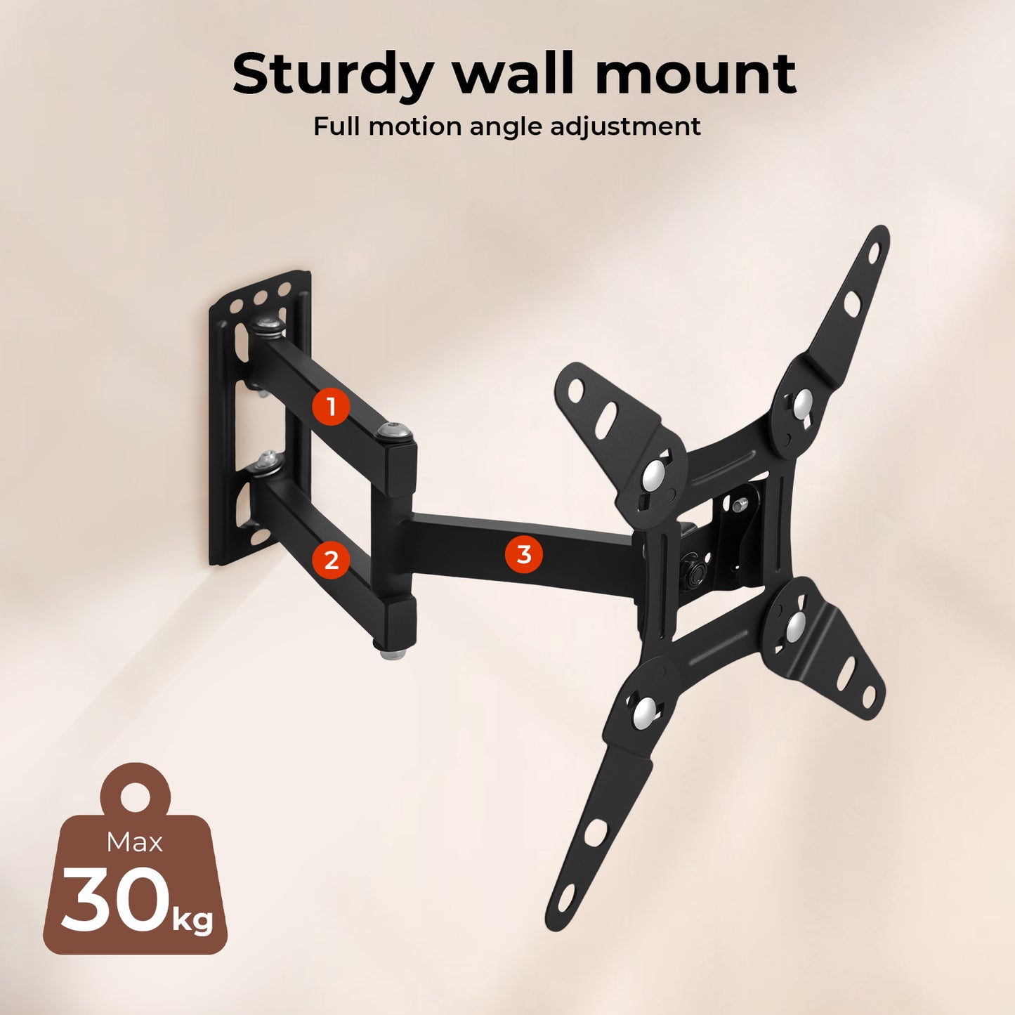Levede TV Wall Bracket Mount Swing Arm Tilt Swivel 16" 22" 24" 32" 40" 43" LED