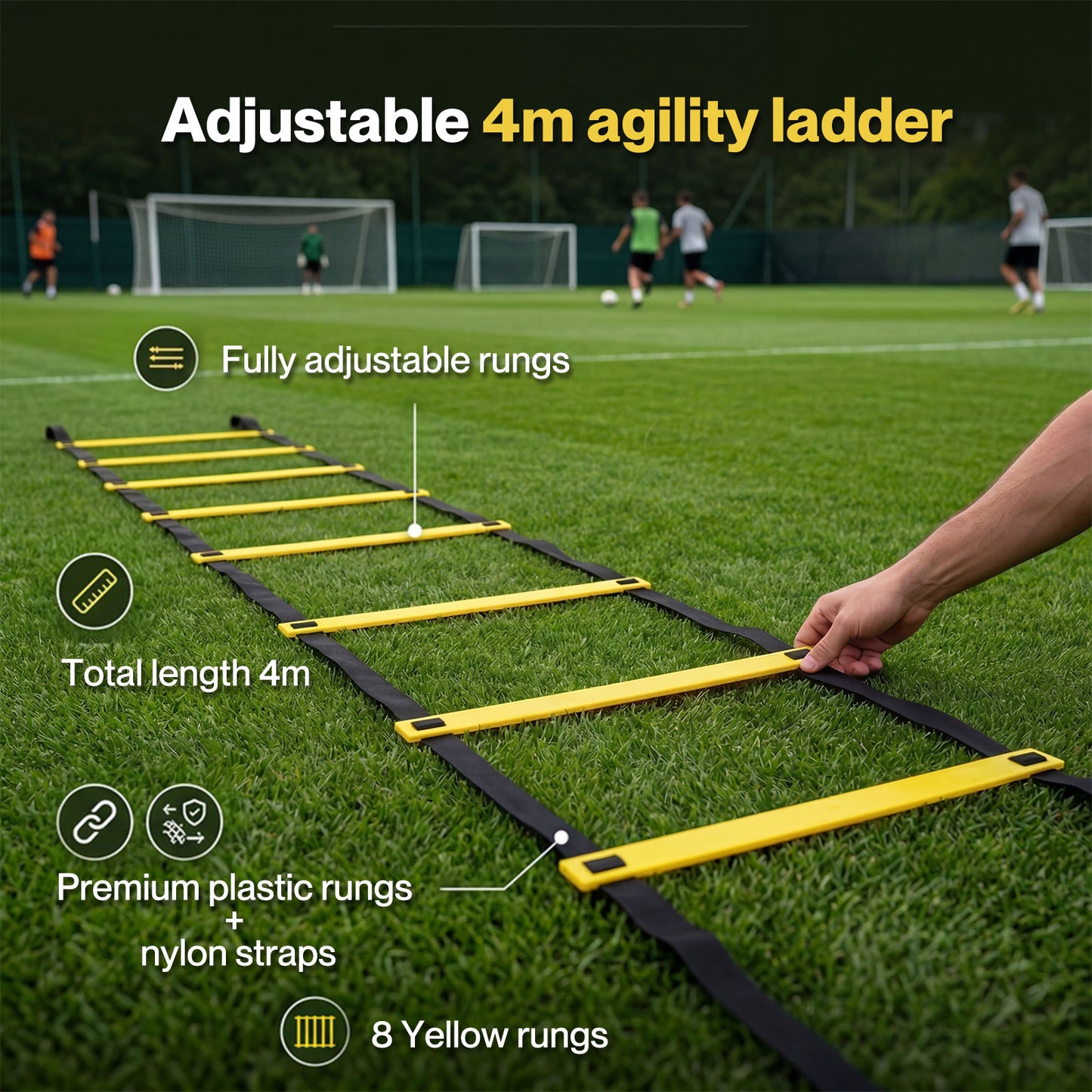 Centra  Football Training Equipment Pro Agility Kit Speed Ladder Cones Hurdle
